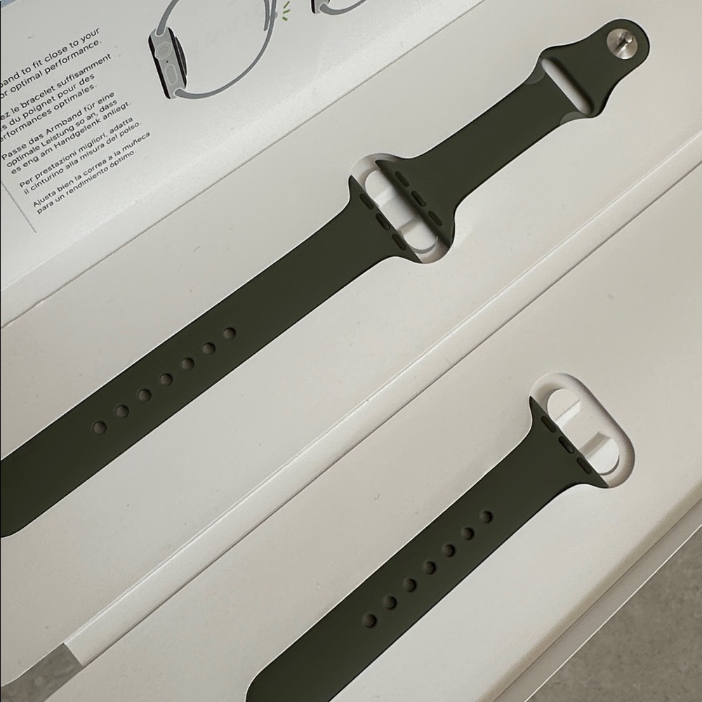 Green Apple Watch Silicone Sport Band